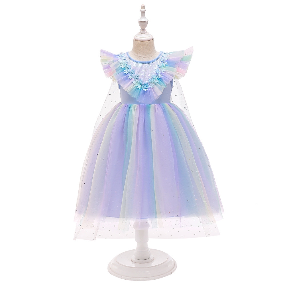 Enchanting Pastel Tulle Princess Dresses for Girls: Layered Silhouettes, Iridescent Embroidery & Shimmering Details for Special Occasions Like Weddings, Parties & Photo Shoots