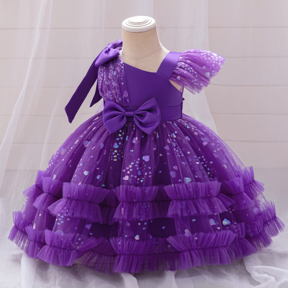 Elegant Floral Children's Dresses: Tulle Skirts, Beaded Embroidery & Sheer Mesh Details | Whimsical Special Occasion Attire for Girls