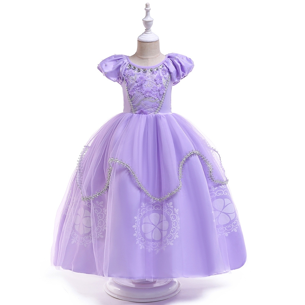 Elegant Princess Dresses for Girls: Floral Embroidery, Tulle Skirts & Crystal Accents | Whimsical Special Occasion Attire
