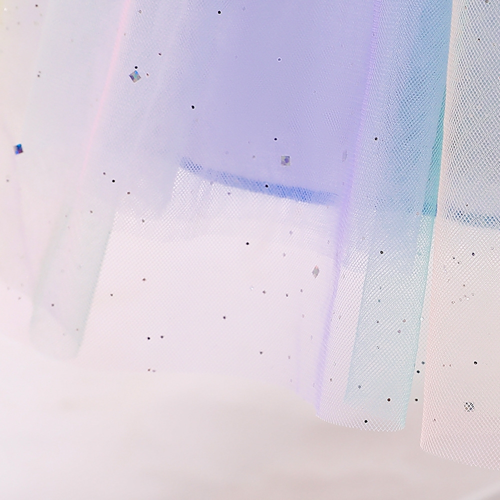 Enchanting Pastel Tulle Princess Dresses for Girls: Layered Silhouettes, Iridescent Embroidery & Shimmering Details for Special Occasions Like Weddings, Parties & Photo Shoots