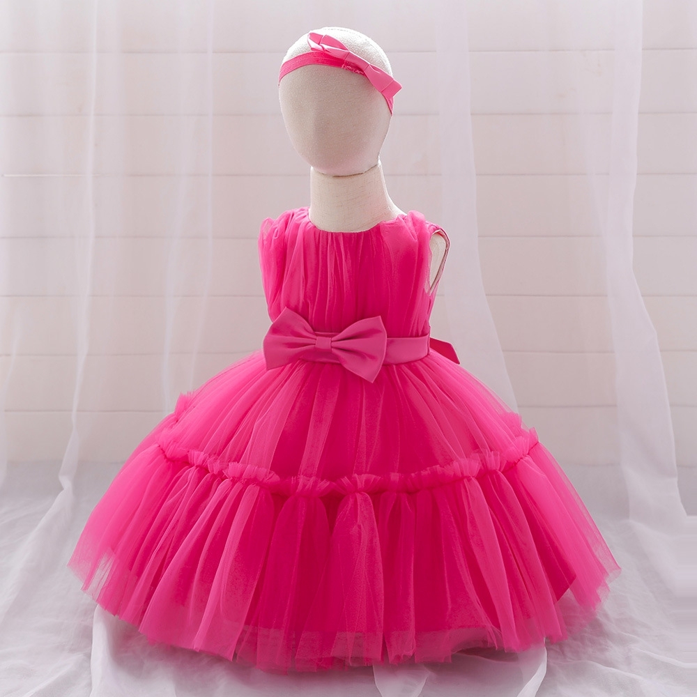 Enchanting Tulle Dresses for Girls - Layered Ruffled Designs with Bow Accents, Sheer Fabric & Princess Silhouettes for Special Occasions