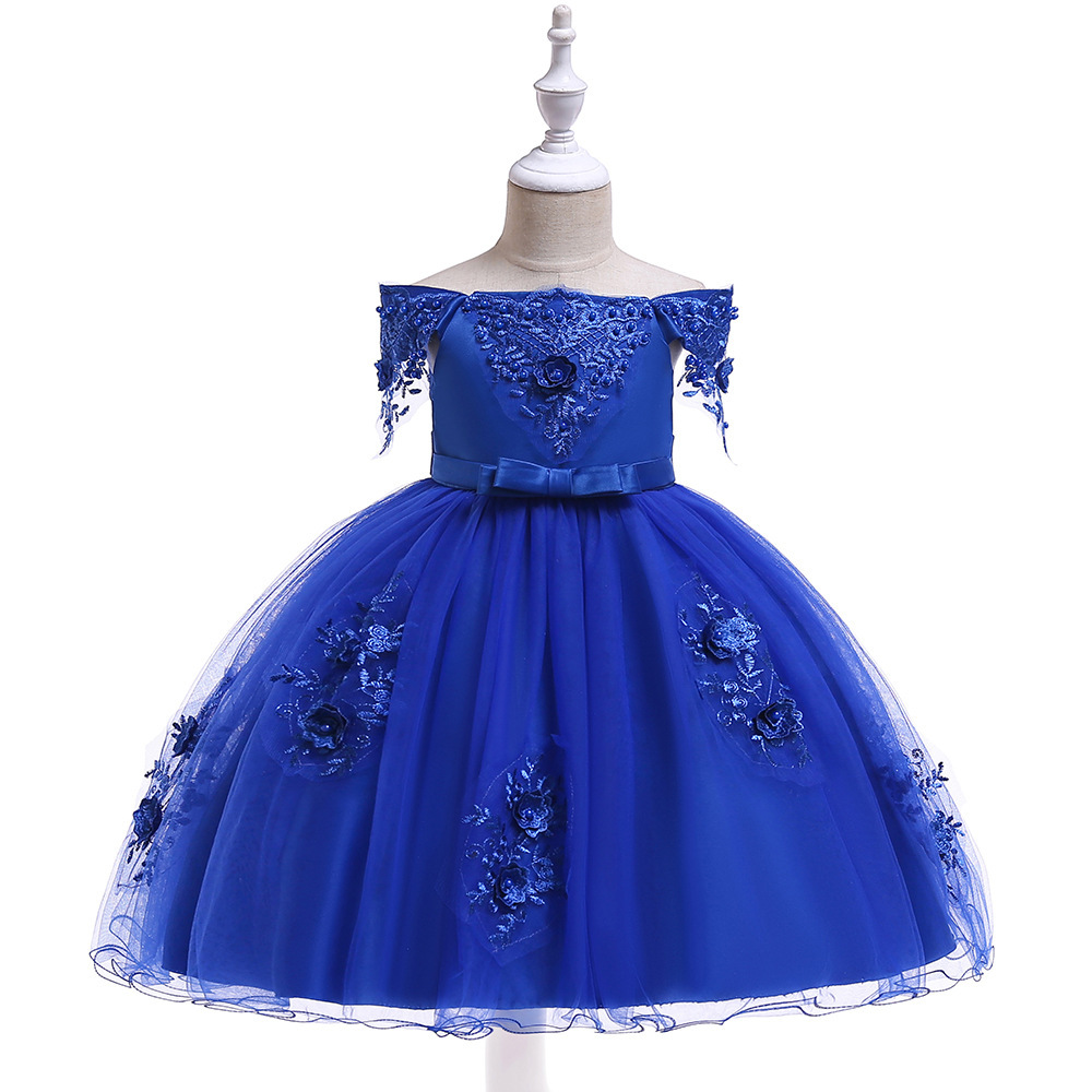 Elegant Children's Princess Dresses: Lace & Pearl Embroidery, Tulle Skirts & Pastel Hues | Whimsical Special Occasion Attire for Girls