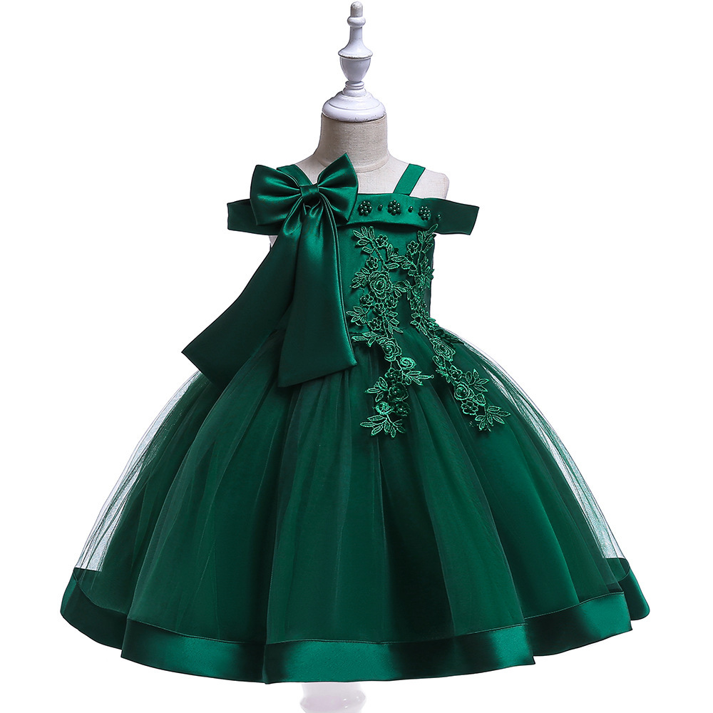 Elegant Children's Dresses: Floral Lace, Tulle Skirts & Satin Ribbons for Special Occasions | Whimsical Kidswear with Playful Elegance