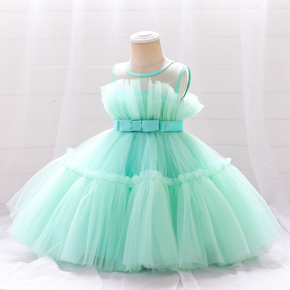 Exquisite White Tulle Children's Dress: A Dreamy Attire for Special Occasions Elegant White & Pink Tulle Dresses for Girls: Layered Silhouettes, Delicate Embroidery & Sheer Fabric Designs for Special Occasions Like Weddings, Parties & Photo Shoots