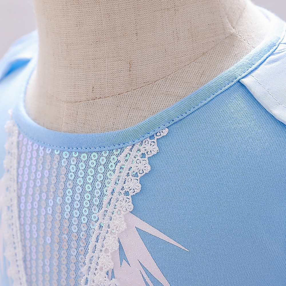 Enchanting Fairy Tale Dresses for Girls - Snowflake & Geometric Patterns, Tulle & Mesh Layers, Elastic Waistbands for Special Occasions