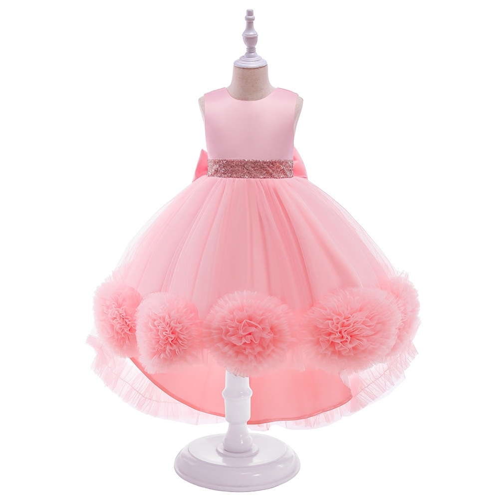 Enchanting Royal Children's Dresses: Layered Tulle, Floral Embroidery & Crystal Accents for Special Occasions Like Weddings, Parties & Photo Shoots | Luxurious Nursery Attire