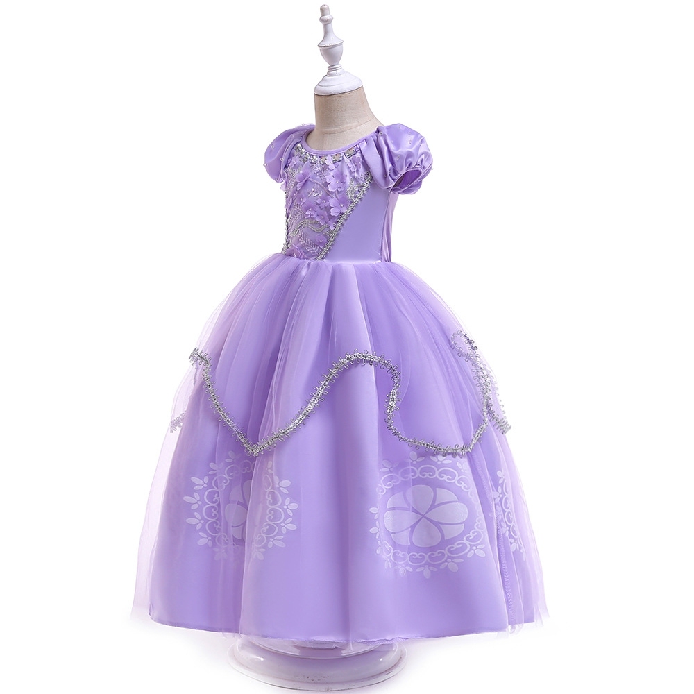 Elegant Princess Dresses for Girls: Floral Embroidery, Tulle Skirts & Crystal Accents | Whimsical Special Occasion Attire