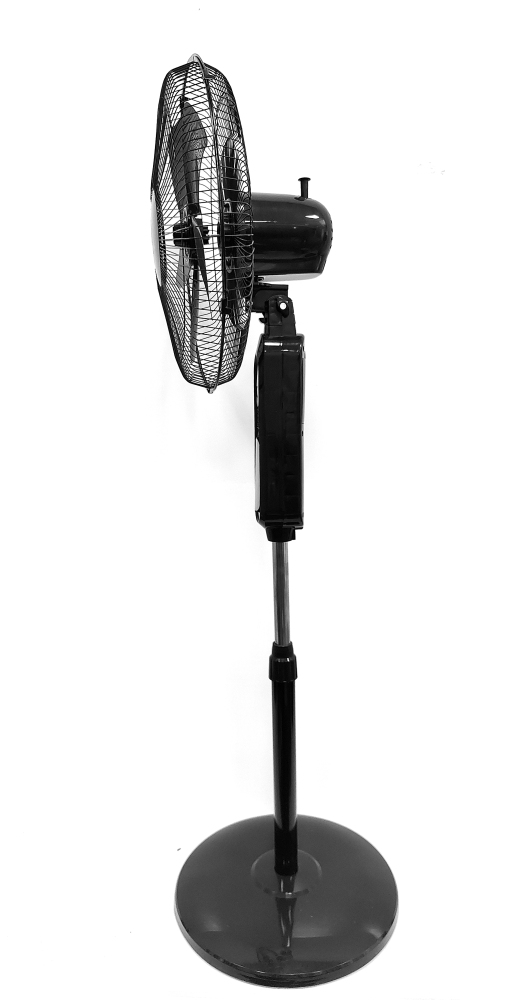 Solar Powered Standing Fan with RGB Lights - 15000mAh Solar Battery Fan for Patio & Garden - Remote Control Solar Circulation Fan