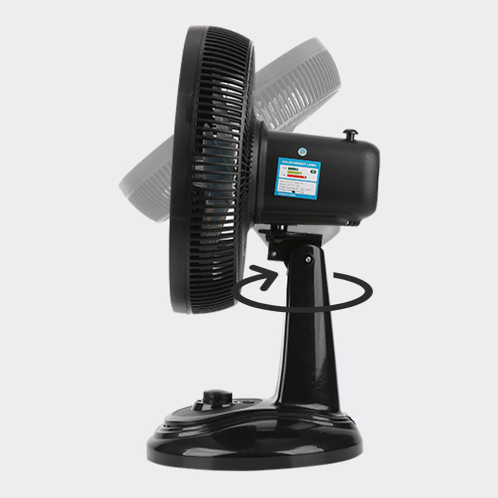 High-Capacity  Solar Table Fan | 10000mAh Long-Lasting Battery | 5-12 Hours Runtime for Indoor Outdoor Cooling