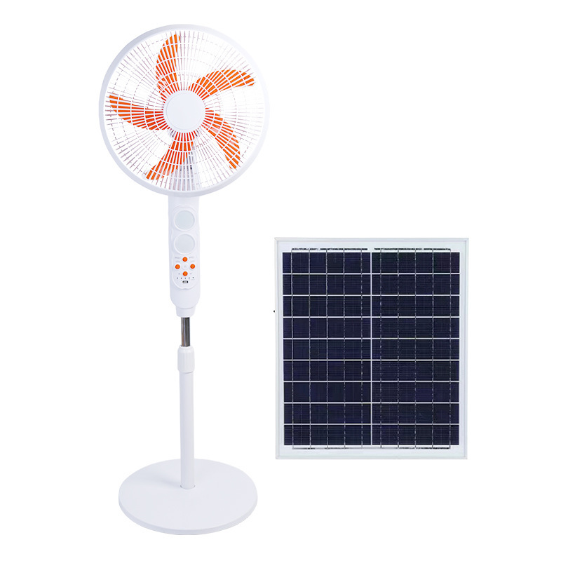25W Solar Fan with Natural Wind Mode | Double Row Night Light | Mosquito Repellent | 20W Panel | 7-8 Hour Use