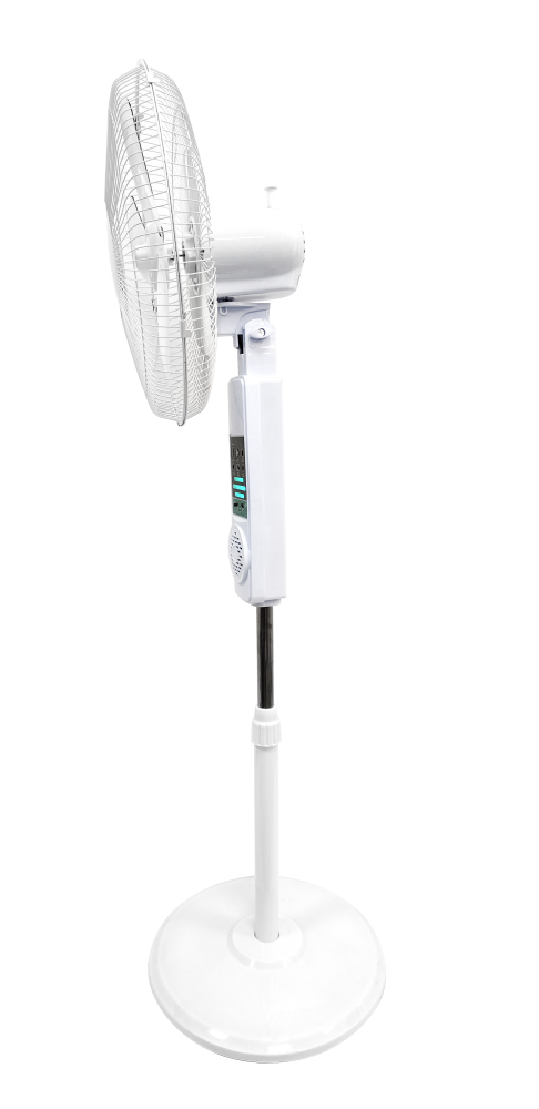Solar Standing Fan with Bluetooth Speaker & Radio - Multi-Function Solar Fan for Outdoor Camping - Solar Powered Entertainment Fan