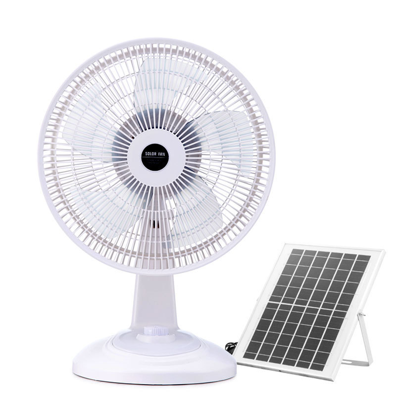 High-Capacity  Solar Table Fan | 10000mAh Long-Lasting Battery | 5-12 Hours Runtime for Indoor Outdoor Cooling