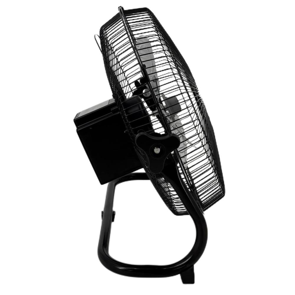 12-Inch Smart Solar Floor Fan with Brushless Motor & Power Display - 12 Speeds, 25-Hour Max Runtime