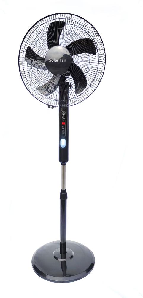 6-Speed Solar Standing Fan with Smart Display - 15000mAh Mosquito Repellent Fan for Patio - Solar Powered Ventilation Fan with Remote Control