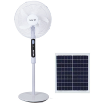 Long-Run Solar Fan | 12W Panel | 12-Hour Economy Mode | USB & Night Light Features