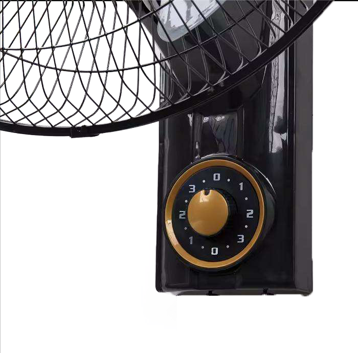 16-Inch Solar Wall Mount Fan for Indoor & Outdoor Use - 3-Speed Knob Control