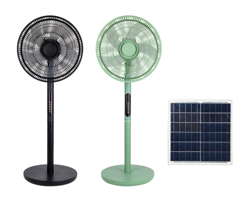 YL-FS/328 12-Inch Remote Control Vertical Solar Fan Home Electric Fan with Phone Charging for Outdoor Camping