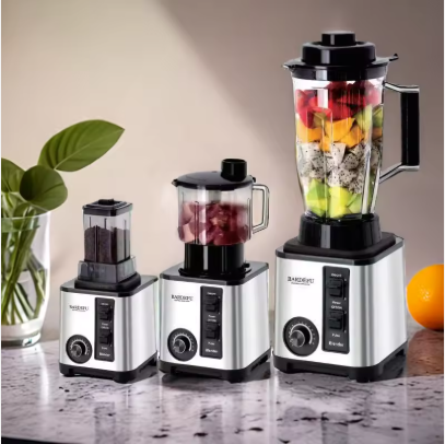 8-in-1 Heavy Duty Multi-function Commercial Blender, Industrial Food Processor for Juice/Smoothie/Ice Crush/Meat Grinding