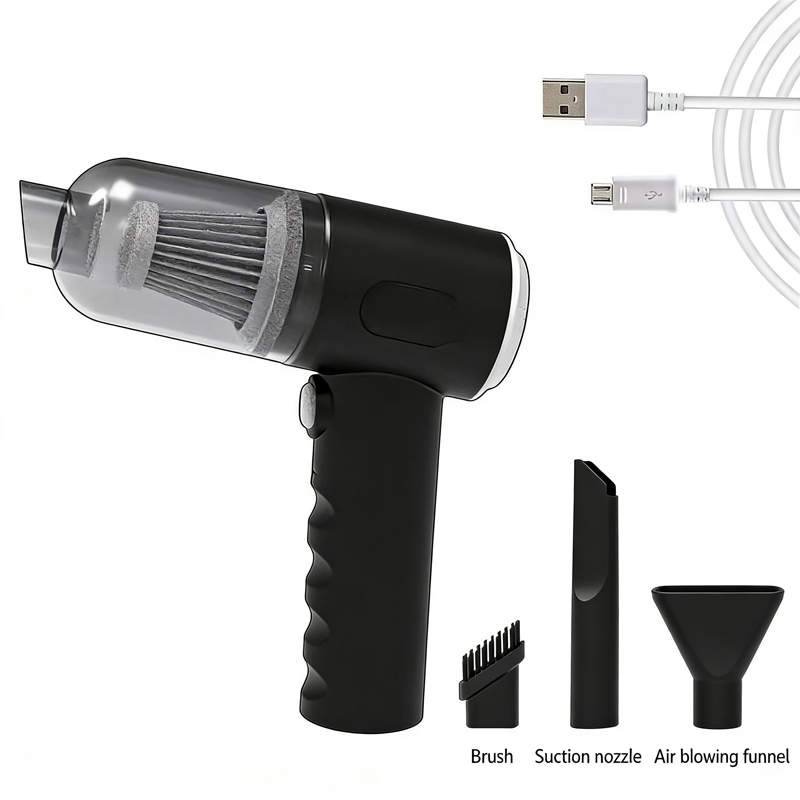 3 in 1 Mini Dry Portable Handheld USB Rechargeable Wireless Car Vacuum Cleaner