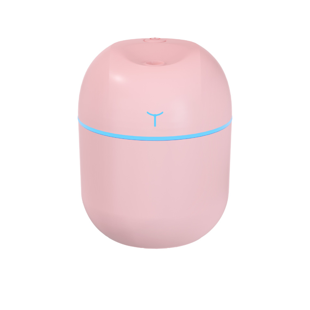 Portable USB Cool Mist Humidifier –  2 Spray Modes & Ambient Light for Home, Office & Car