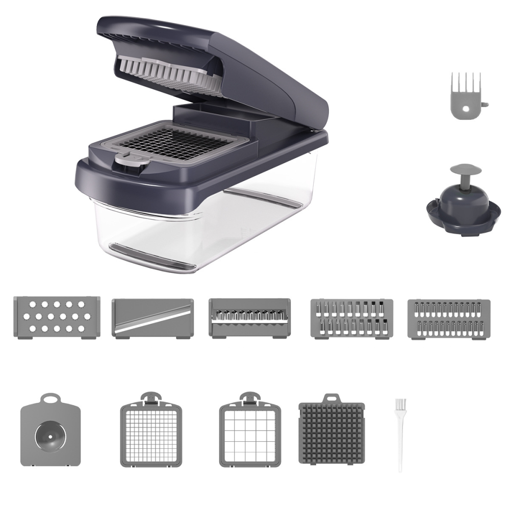 Multifunctional Vegetable Slicer with  Blades & Drain Basket