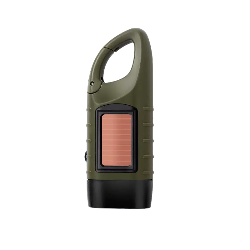 Multifunctional Portable Flashlight – Solar/Hand-Crank/Type-C Charging