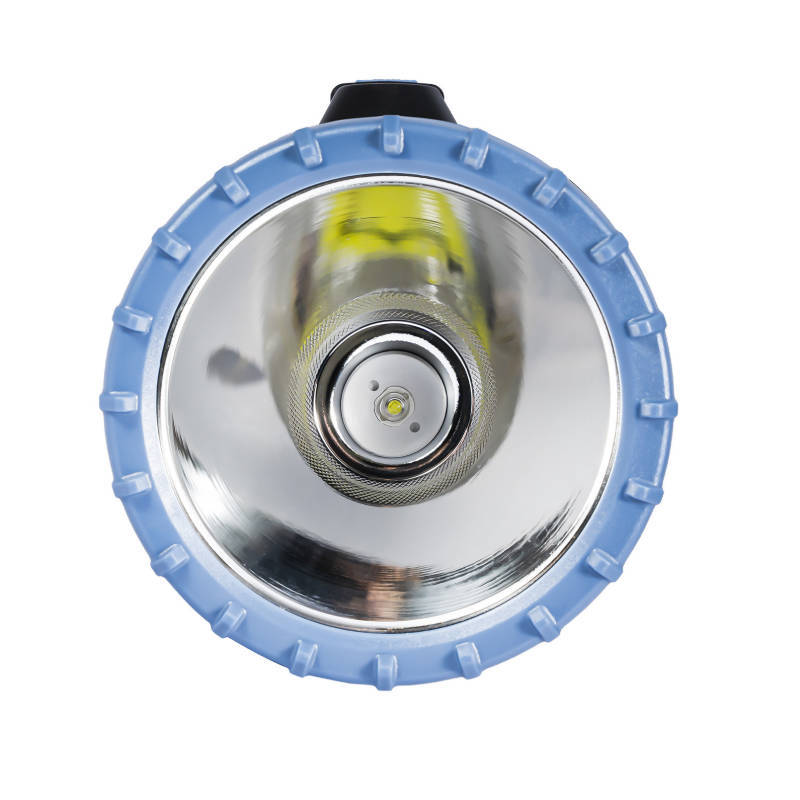 Solar & Type-C Rechargeable LED Searchlight with Side Light & Battery Indicator