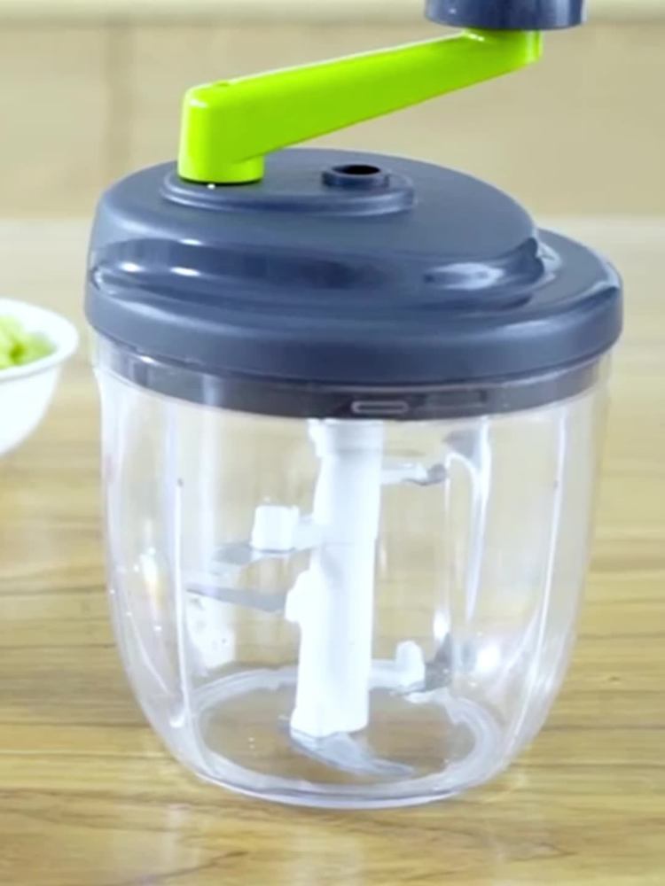 手动家用厨房碎菜器绞肉机手摇切菜器多功能捣蒜器蒜泥器辅食料理