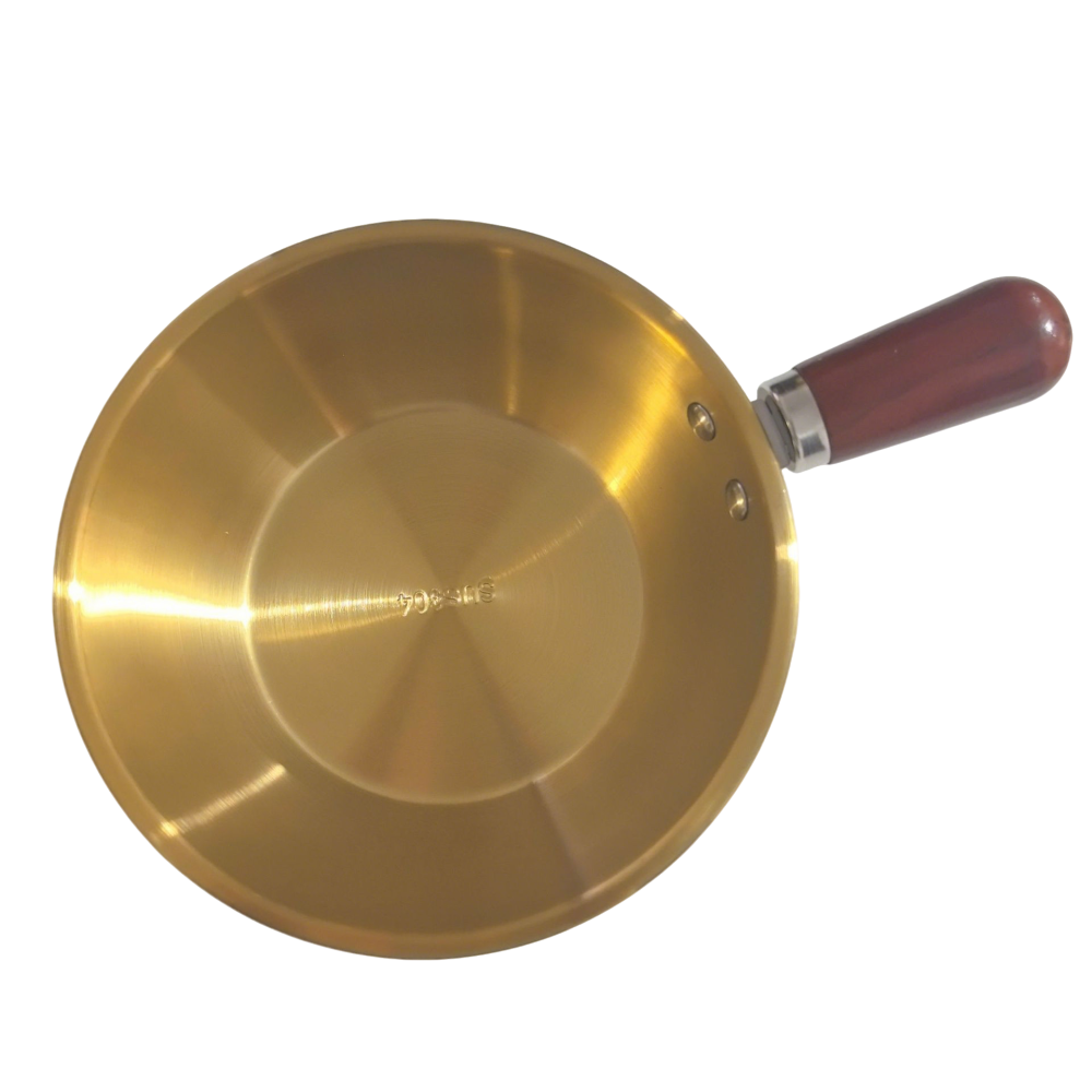 Small Saucepan with Walnut Handle for Home Kitchen