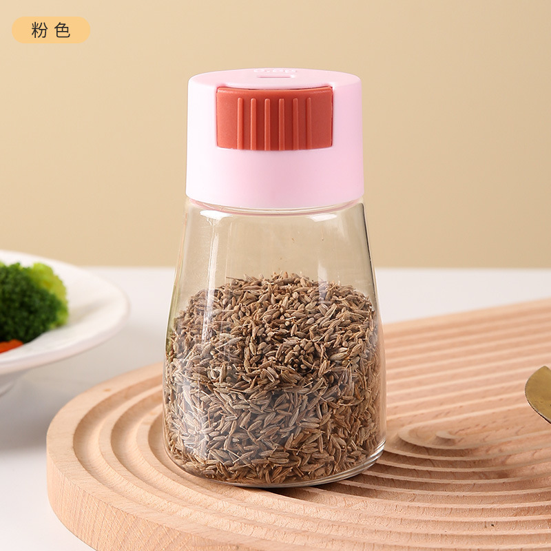 定量盐罐PET透明调料罐厨房家用全套组合装盐瓶密封防潮调味瓶罐