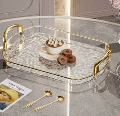ransparent white - gold rim