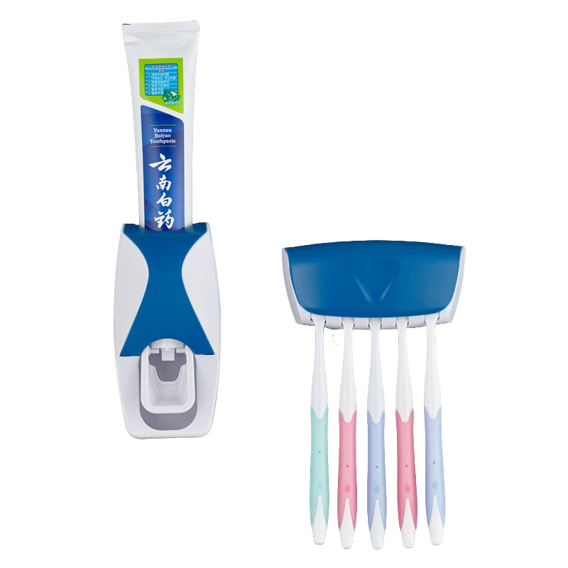 Toothpaste Dispenser And Brush Holder