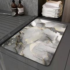 Marble Ash Gray with Letter