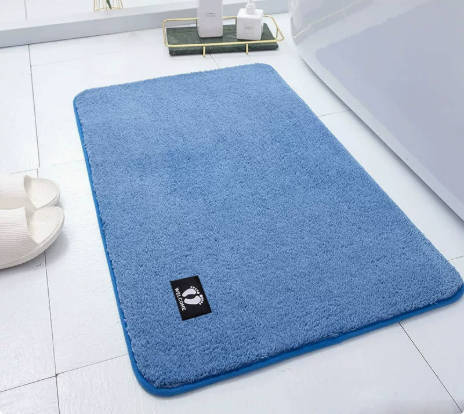 Ultra-Absorbent Non-Slip Bath Mat, Thickened Soft Microfiber, Machine Washable