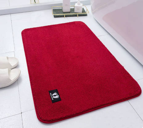 Ultra-Absorbent Non-Slip Bath Mat, Thickened Soft Microfiber, Machine Washable