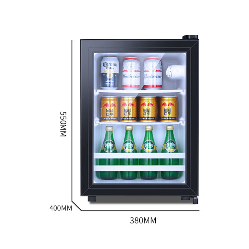 批发冰吧小型冷柜冰箱酒柜茶叶冷藏柜静音酒店客房用透明门小冰箱