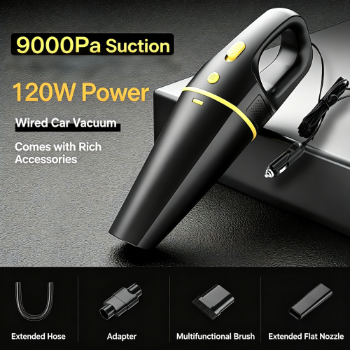 120W Wireless Handheld Vacuum Cleaner, 30Min Runtime, Car & Home Use
