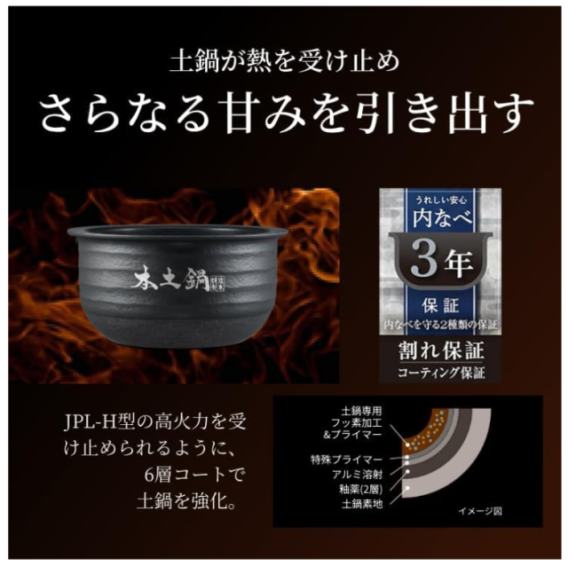 Tiger 虎牌 JPL-H100 2023款 土鍋壓力IH 電子鍋 6人份