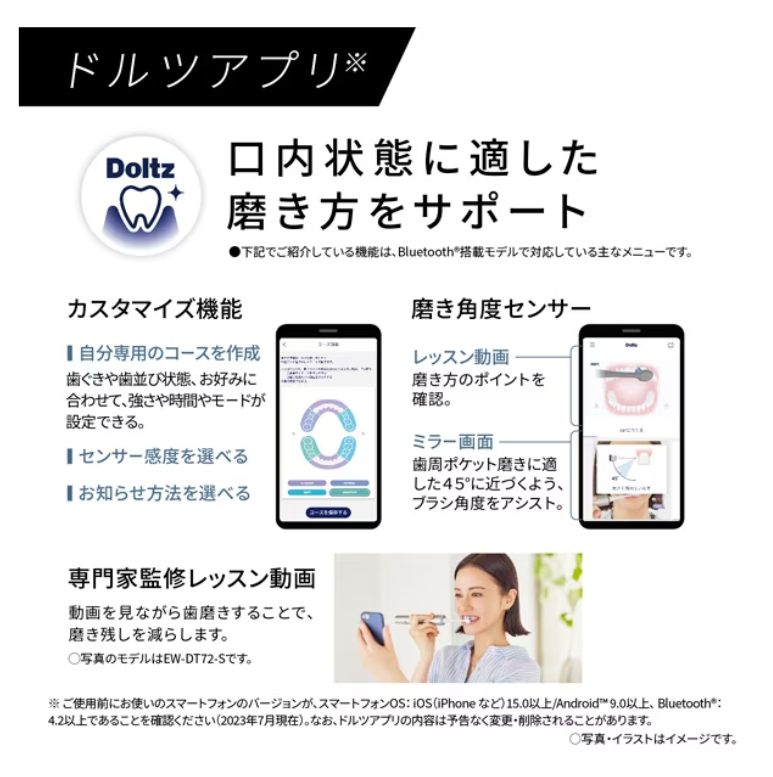 Panasonic 聲波震動牙刷 Doltz系列 EW-DT73 EW-DT63 2023款
