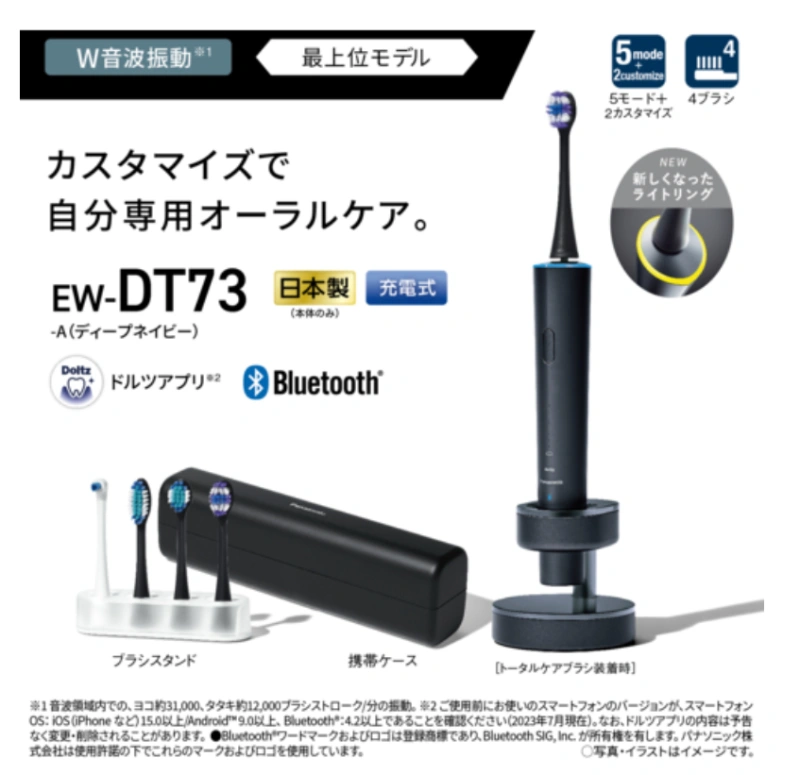 Panasonic Doltz EW-DT63-S 本体 パナソニック EW-DT63-S 音波振動ハブラシ ドルツ シルバー