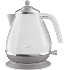 DeLonghi 迪朗奇 復古 不鏽鋼電熱水壺 快煮壺 1L KBOV1200J