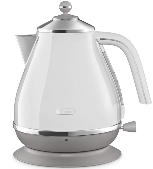 DeLonghi 迪朗奇 復古 不鏽鋼電熱水壺 快煮壺 1L KBOV1200J