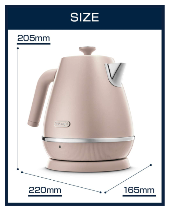 DeLonghi 迪朗奇 不鏽鋼電熱水壺 KBIN1200J 快煮壺 1L 電熱水壺
