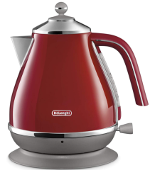 DeLonghi 迪朗奇 復古 不鏽鋼電熱水壺 快煮壺 1L KBOV1200J
