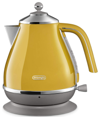 DeLonghi 迪朗奇 復古 不鏽鋼電熱水壺 快煮壺 1L KBOV1200J