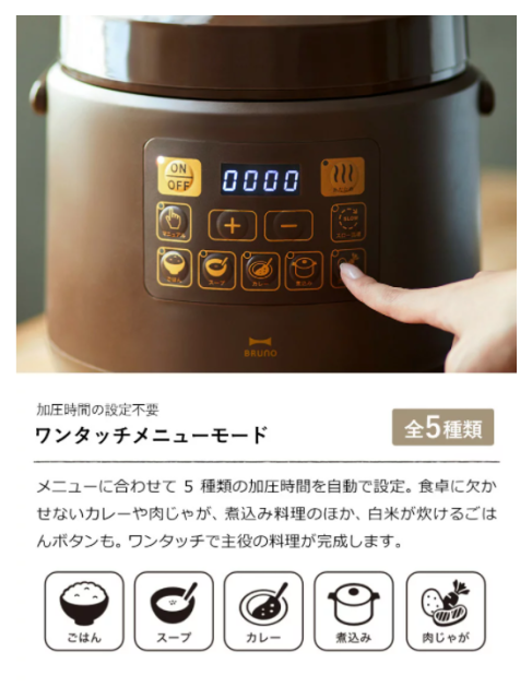 BRUNO BOE058 多功能壓力鍋 電子 多功能 壓力鍋 電快鍋 1.5L 煮飯鍋