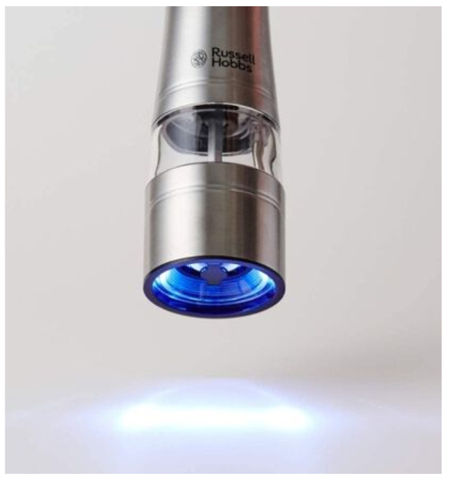 Russell Hobbs 不銹鋼電動胡椒磨鹽 LED 電池式 7922JP 7923JP