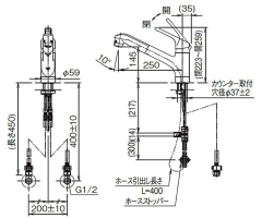 LIXIL INAX 廚房龍頭 RSF-833Y 伸縮水龍頭 水龍頭