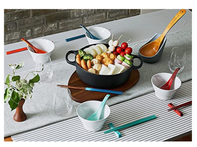 Le Creuset 筷子 套裝彩虹筷 日本製 天然木 洗碗機可