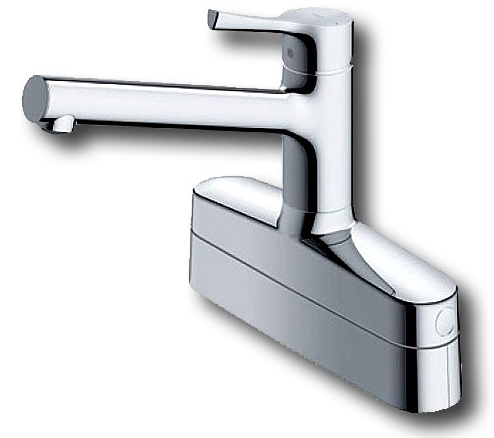 (2本セット)TOTO キッチン用水栓金具　TKS05305JA TOTO キッチン用水栓金具 TKS05305ZA GGシリーズ 台付シングル混合水栓